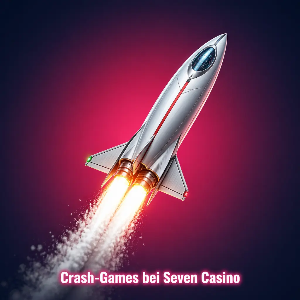 Crash-Games wie Aviator und JetX im Seven Casino mit kontinuierlich steigendem Multiplikator und Auszahlungs-Button.