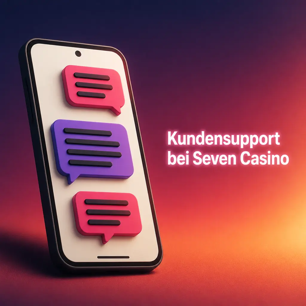 24/7 Kundensupport bei Seven Casino per Live-Chat und E-Mail, verfügbar in mehreren Sprachen mit schnellen Antworten.
