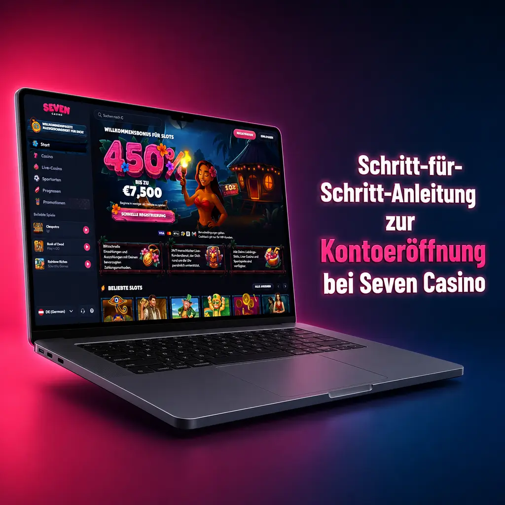 Schritt-für-Schritt-Anleitung zur fehlerfreien Kontoeröffnung im Seven Casino.