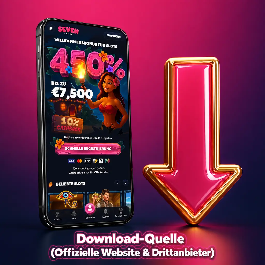 Sicherer Download der offiziellen Seven Casino APK ohne Drittanbieter-Risiken.